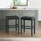 Alaterre Furniture Madison Backless Bar Height Stool Black Finish with Black PU AVMA22P0 - alternate 10